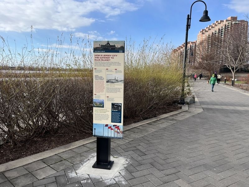 How Is Jersey City the Gateway to Ellis Island? Marker image. Click for full size.