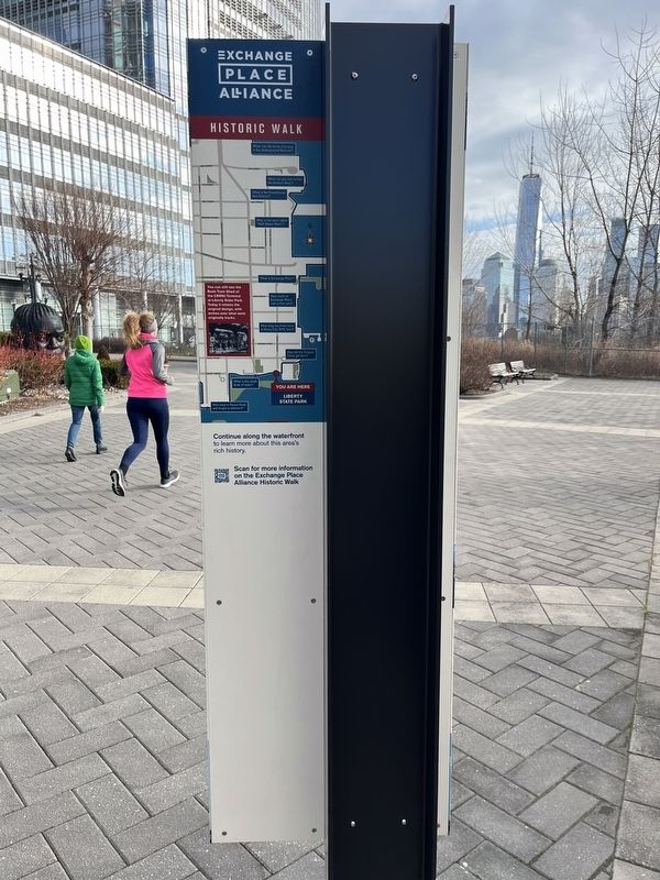 How Is Jersey City the Gateway to Ellis Island? Marker [Reverse] image. Click for full size.