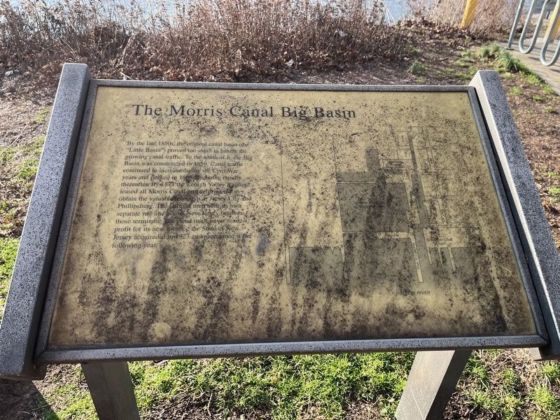 The Morris Canal Big Basin Marker image. Click for full size.