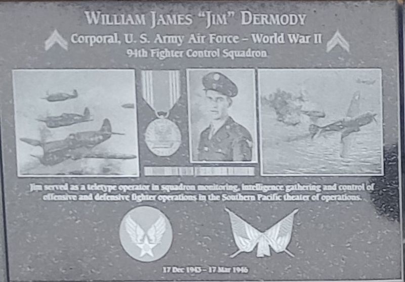 William James "Jim" Dermody Marker image. Click for full size.