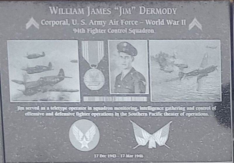 William James "Jim" Dermody Marker image. Click for full size.