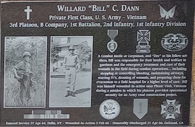Willard "Bill" C. Dann Marker image. Click for full size.