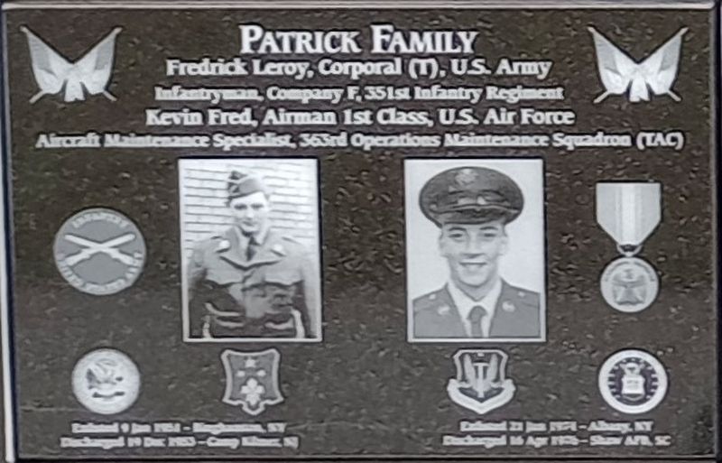 Patrick Family Marker image. Click for full size.