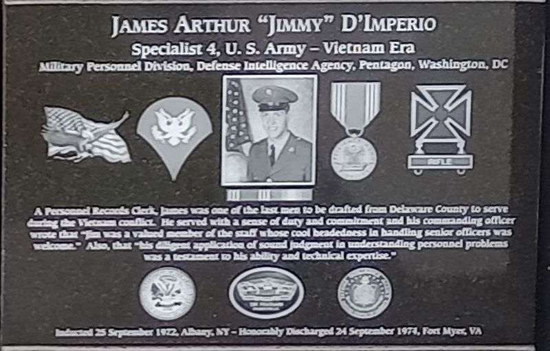James Arthur "Jimmy" D'Imperio Marker image. Click for full size.