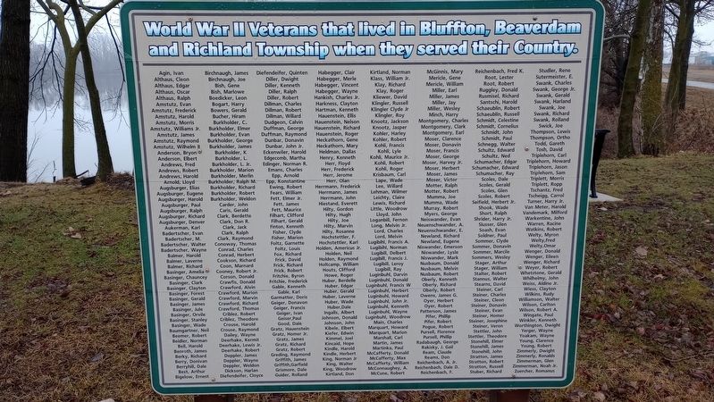 Cob Lake World War II Honor Roll Marker image. Click for full size.