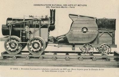 Premire locomotive tubulaire / First tubular locomotive image. Click for full size.