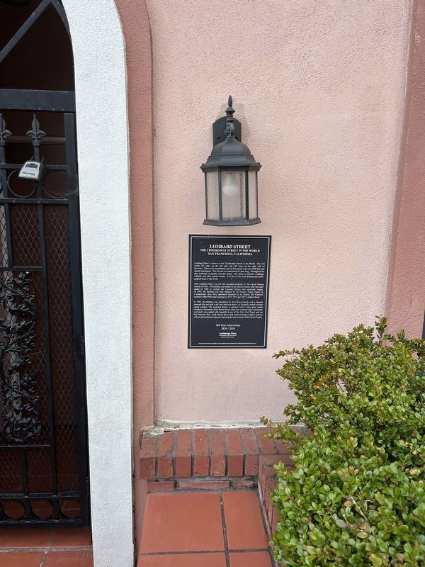 Lombard Street Marker. Click for full size. Lombard Street Marker image. Click for full size.