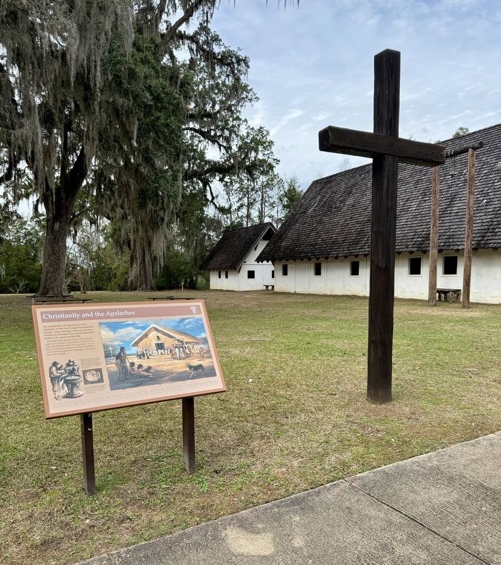 Christianity and the Apalachee Marker image. Click for full size.