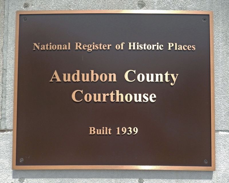 Audubon County Courthouse Marker image. Click for full size.