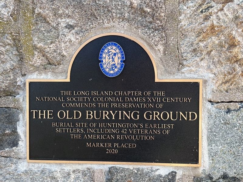 The Old Burying Ground Marker image. Click for full size.
