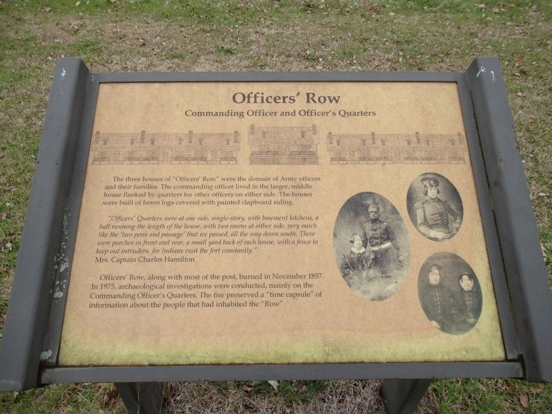 Officers' Row Marker image. Click for full size.