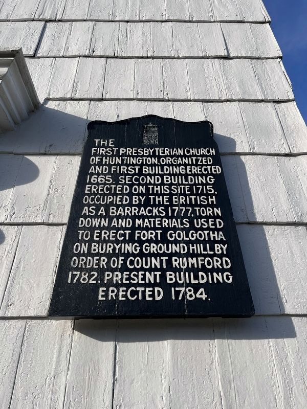 The First Presbyterian Church of Huntington Marker. Click for full size. The First Presbyterian Church of Huntington Marker image. Click for full size.