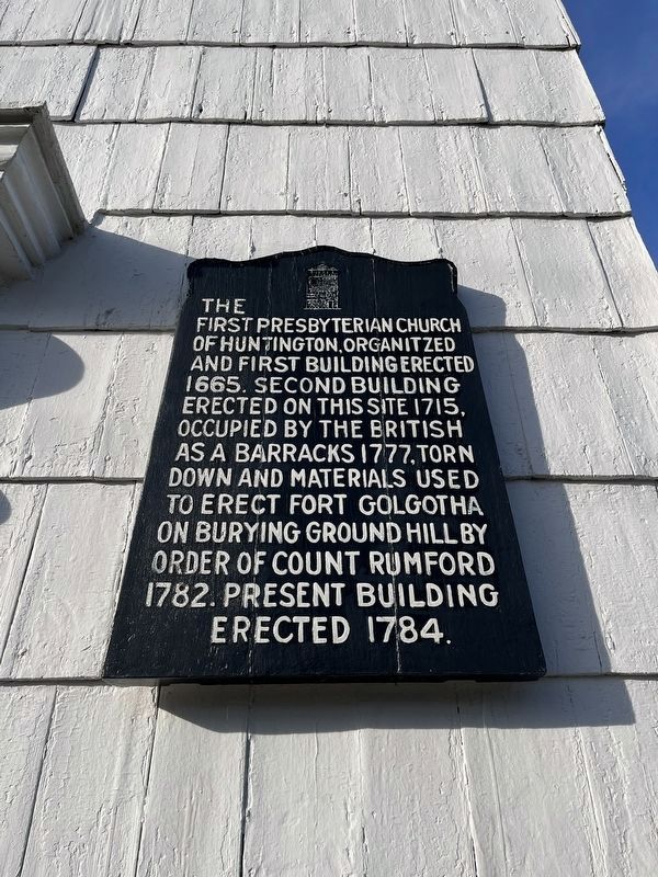 The First Presbyterian Church of Huntington Marker image. Click for full size.