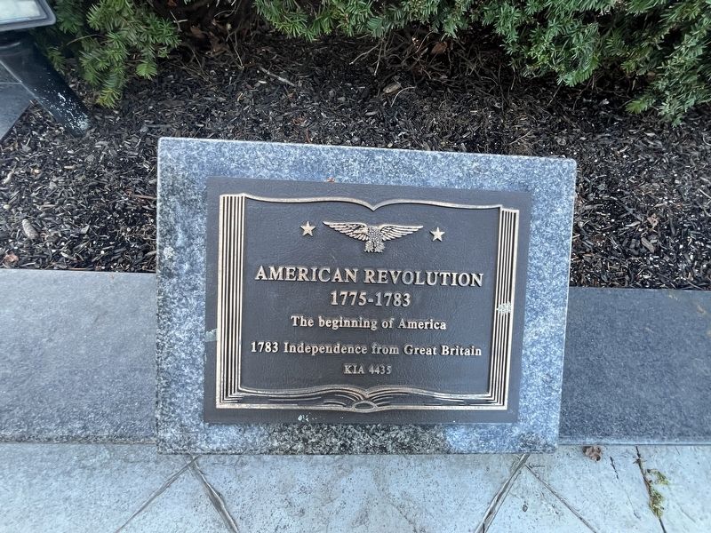 American Revolution plaque image. Click for full size.