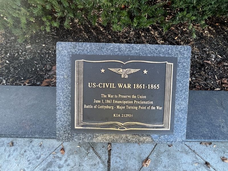 US-Civil War plaque. Click for full size. US-Civil War plaque image. Click for full size.