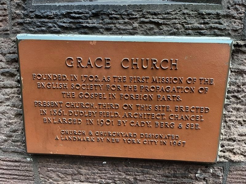 Grace Church Marker image. Click for full size.