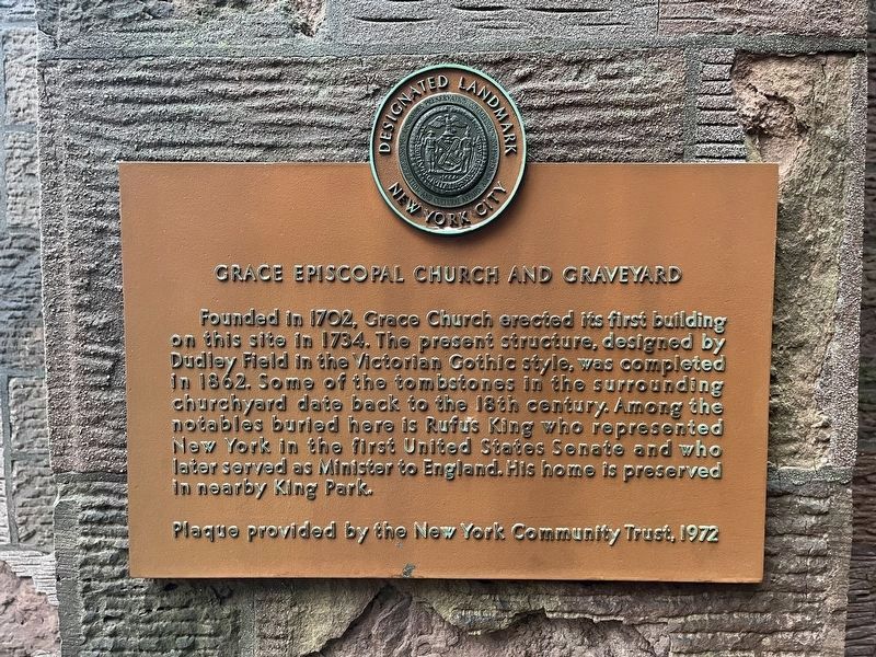 Grace Episcopal Church and Graveyard Marker. Click for full size. Grace Episcopal Church and Graveyard Marker image. Click for full size.