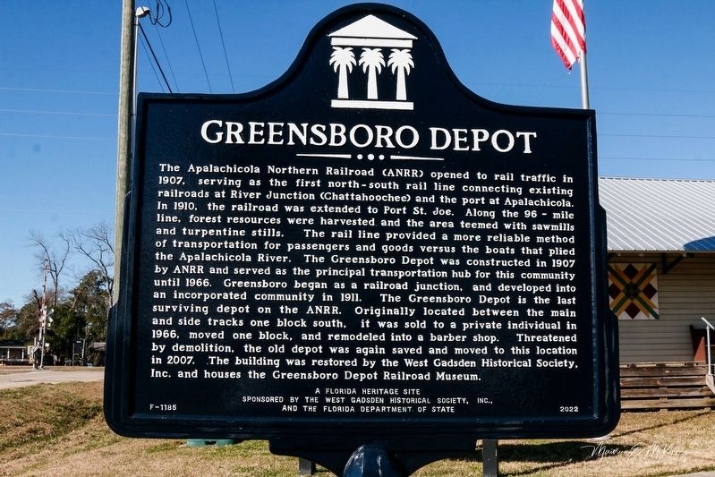 Greensboro Depot Marker. Click for full size. Greensboro Depot Marker image. Click for full size.