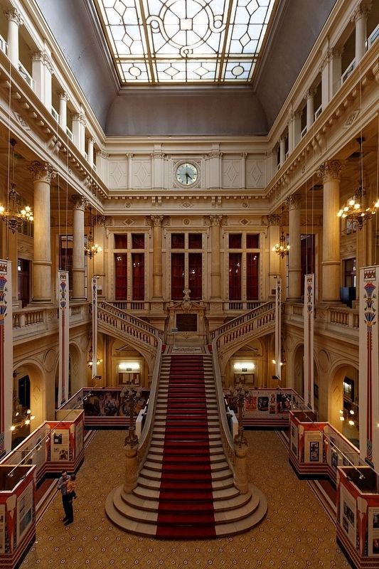 Grand staircase of the town hall image. Click for full size.