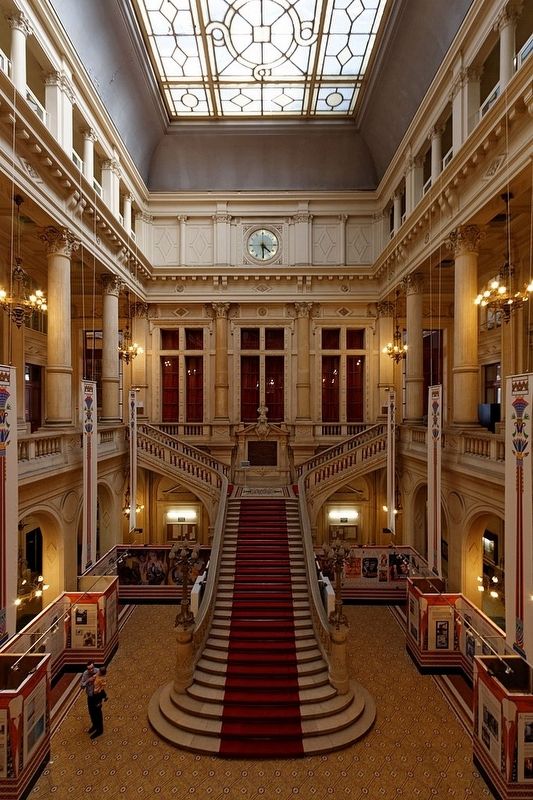 Grand staircase of the town hall. Click for full size. Grand staircase of the town hall image. Click for full size.
