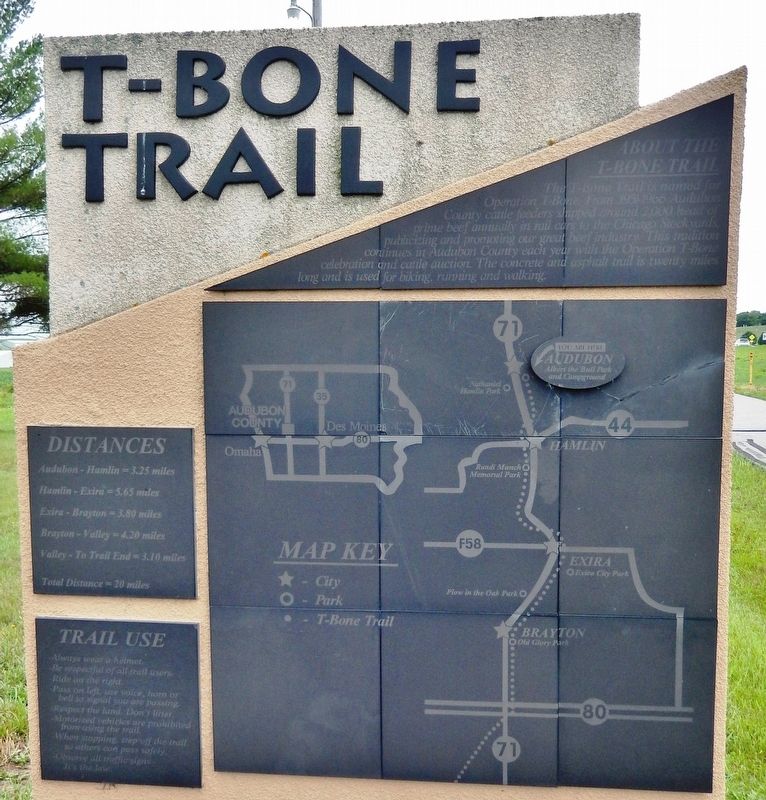 T-Bone Trail Marker image. Click for full size.