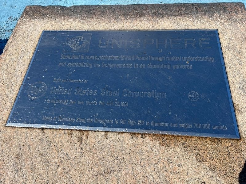 Unisphere Marker. Click for full size. Unisphere Marker image. Click for full size.