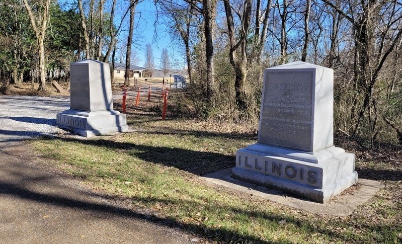 The Illinois 18th Infantry Marker is the marker on the right side image. Click for full size.