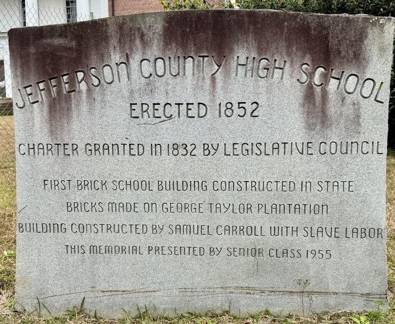 Jefferson County High School Marker image. Click for full size.
