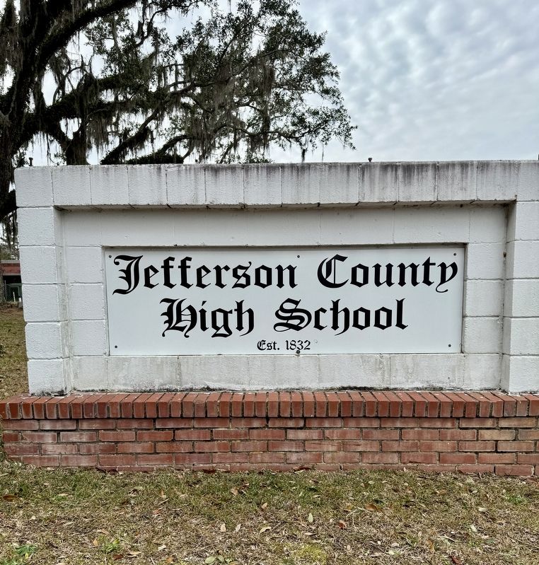 Jefferson County High School Sign image. Click for full size.