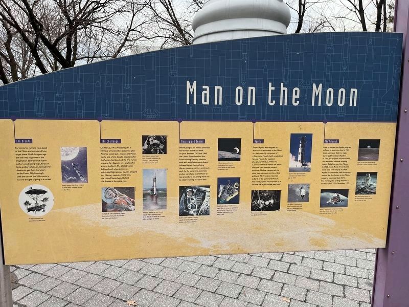 Man on the Moon side of the marker image. Click for full size.