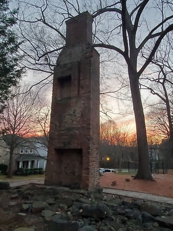Chimney from Richard Barry homesite image. Click for full size.