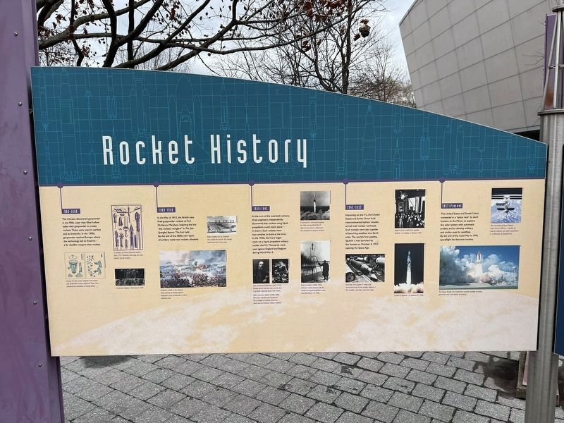 Rocket History side of the marker image. Click for full size.