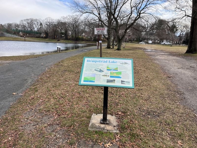 The Changing Water Levels of Hempstead Lake Marker image. Click for full size.