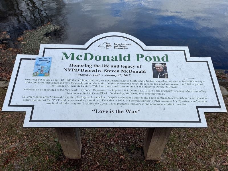 McDonald Pond Marker image. Click for full size.