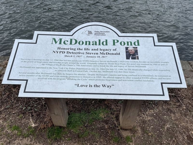 McDonald Pond Marker image. Click for full size.
