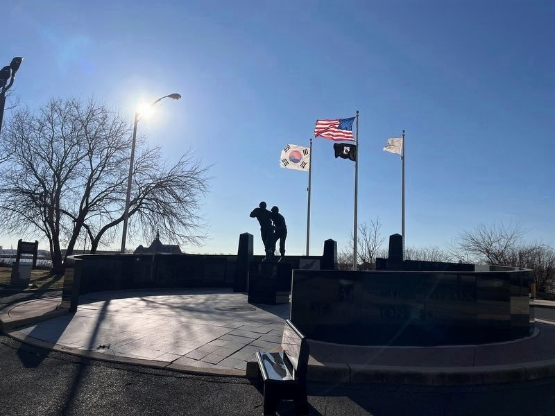 Korean War Veterans of Hudson County Memorial image. Click for full size.