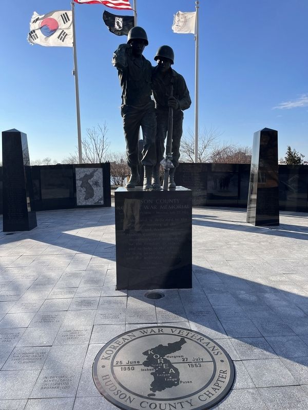 Korean War Veterans of Hudson County Memorial image. Click for full size.