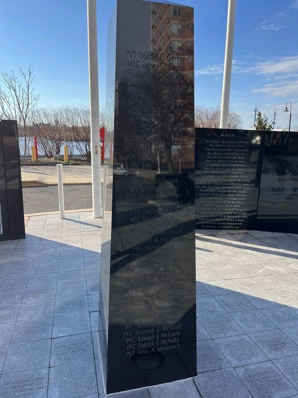 Korean War Veterans of Hudson County Memorial image. Click for full size.