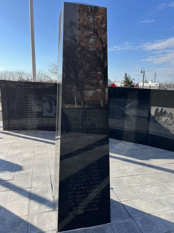 Korean War Veterans of Hudson County Memorial image. Click for full size.