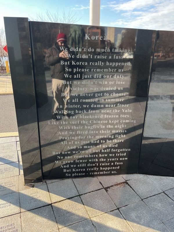 Korean War Veterans of Hudson County Memorial image. Click for full size.