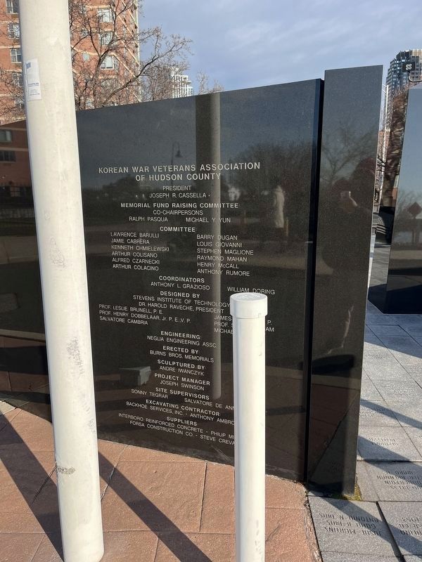Korean War Veterans of Hudson County Memorial image. Click for full size.