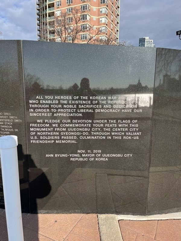 Korean War Veterans of Hudson County Memorial image. Click for full size.