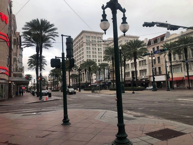 Canal Street marker. Click for full size. Canal Street marker image. Click for full size.