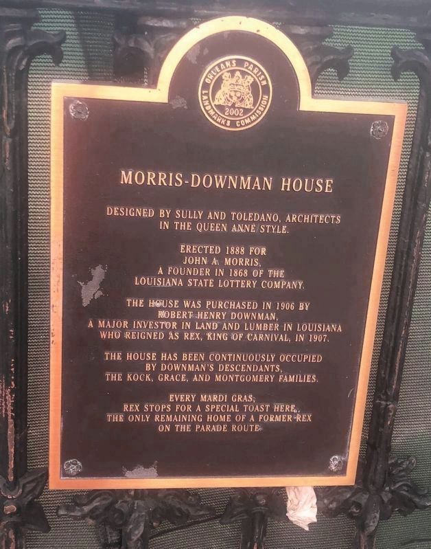Morris-Downman House Marker. Click for more information. Morris-Downman House Marker image. Click for more information.
