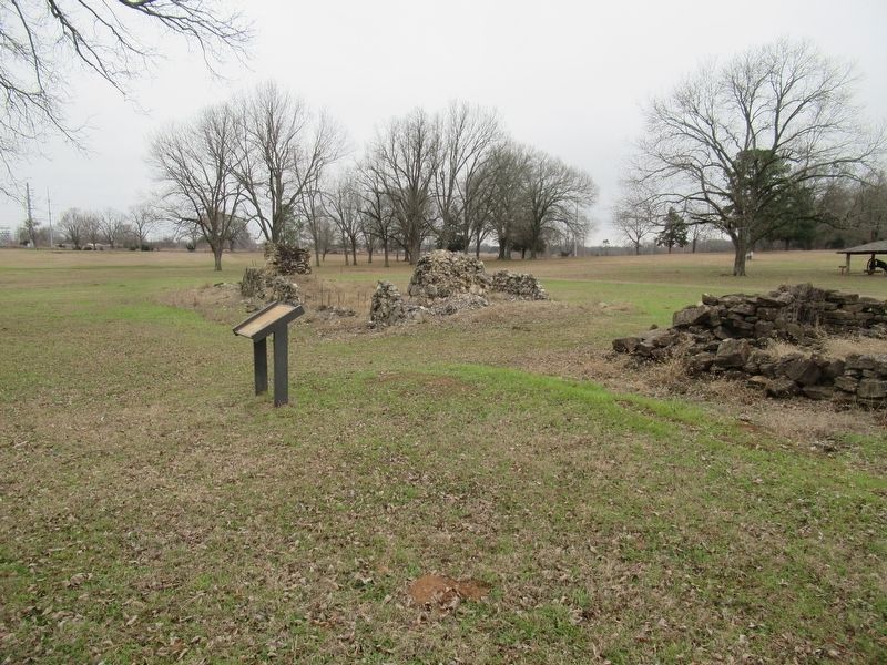 Barracks Marker Looking South image. Click for full size.