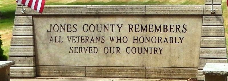 Jones County Remembers Marker image. Click for full size.