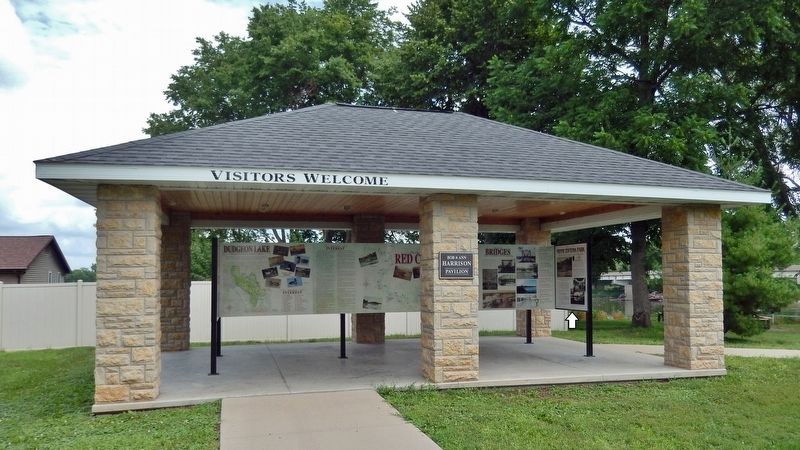 Harrison Pavilion & Interpretive Kiosk. Click for full size. Harrison Pavilion & Interpretive Kiosk image. Click for full size.