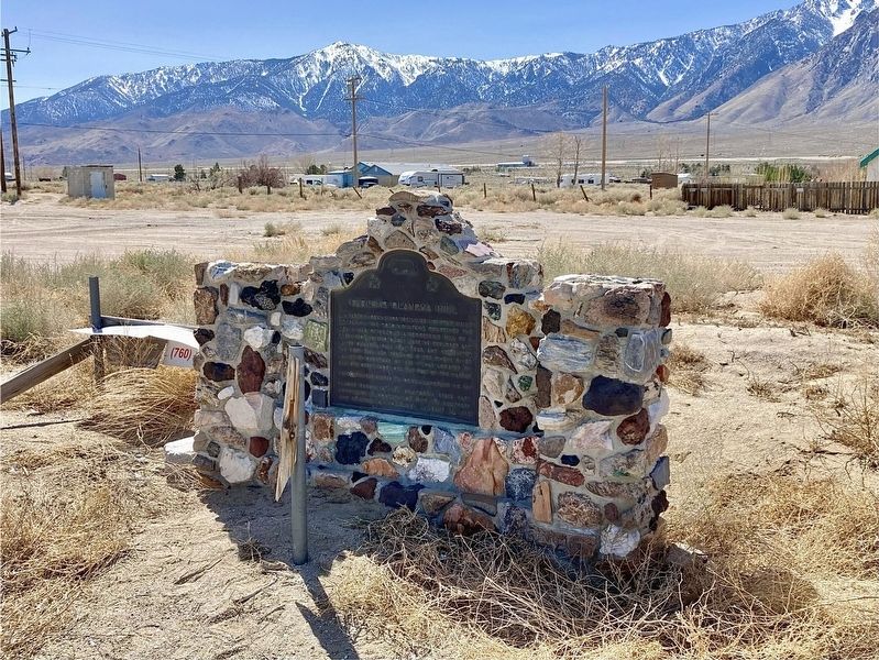 Farley's Olancha Mill Marker. Click for full size. Farley's Olancha Mill Marker image. Click for full size.