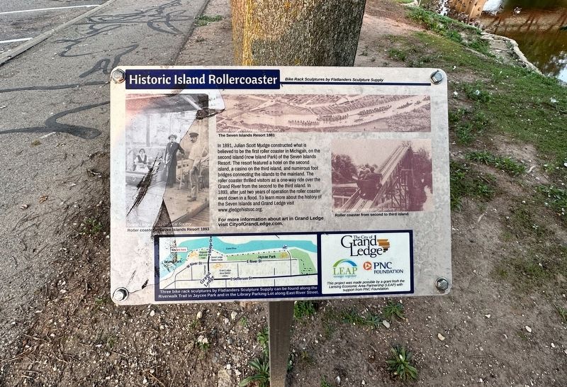 Historic Island Rollercoaster Marker. Click for full size. Historic Island Rollercoaster Marker image. Click for full size.