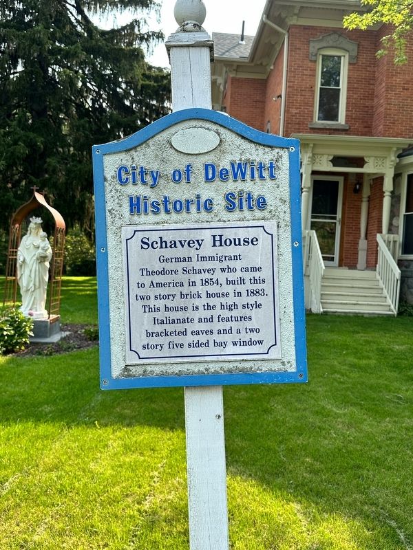 Schavey House Marker. Click for full size. Schavey House Marker image. Click for full size.